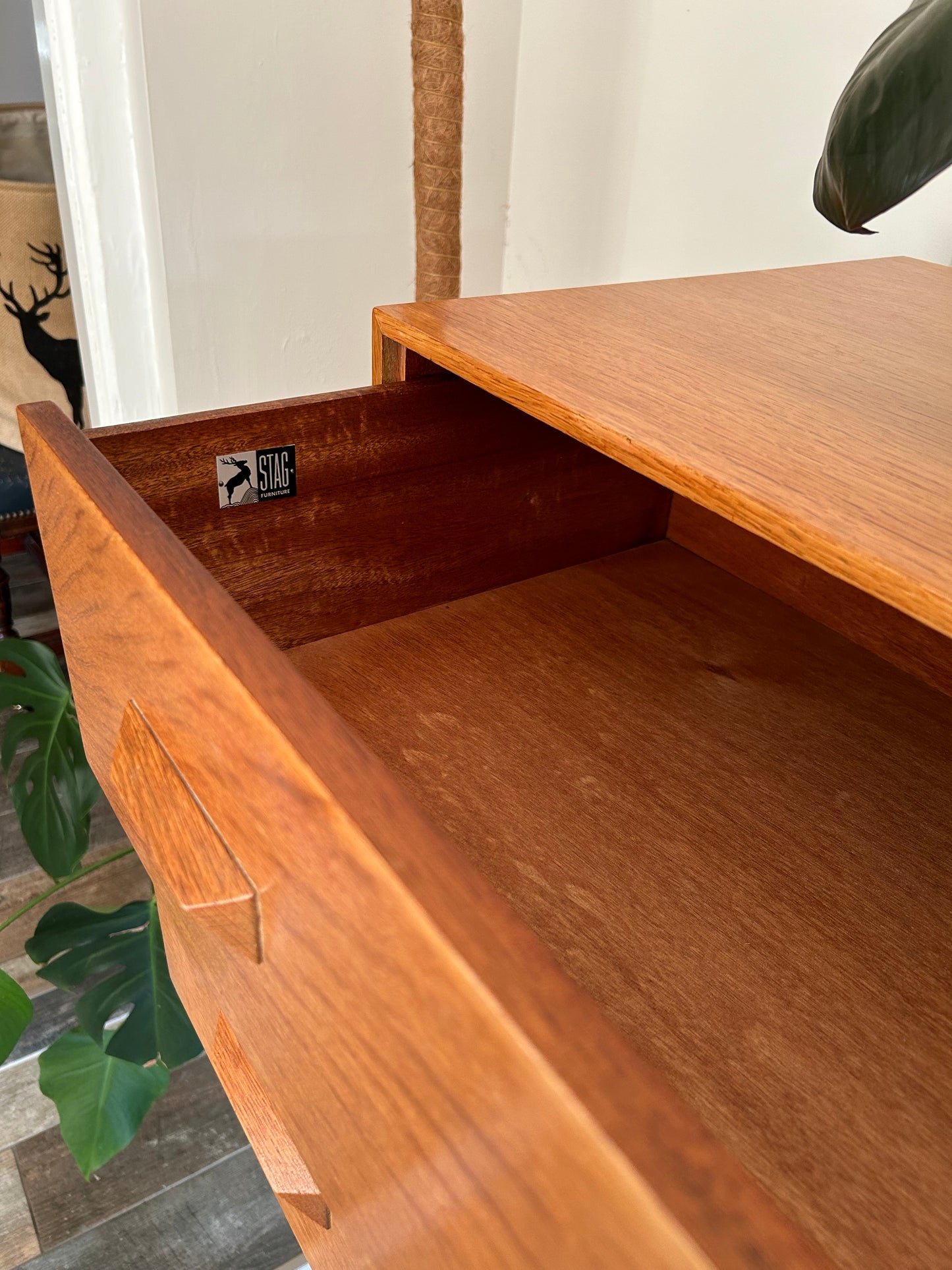 Stag Teak MC chest of drawers