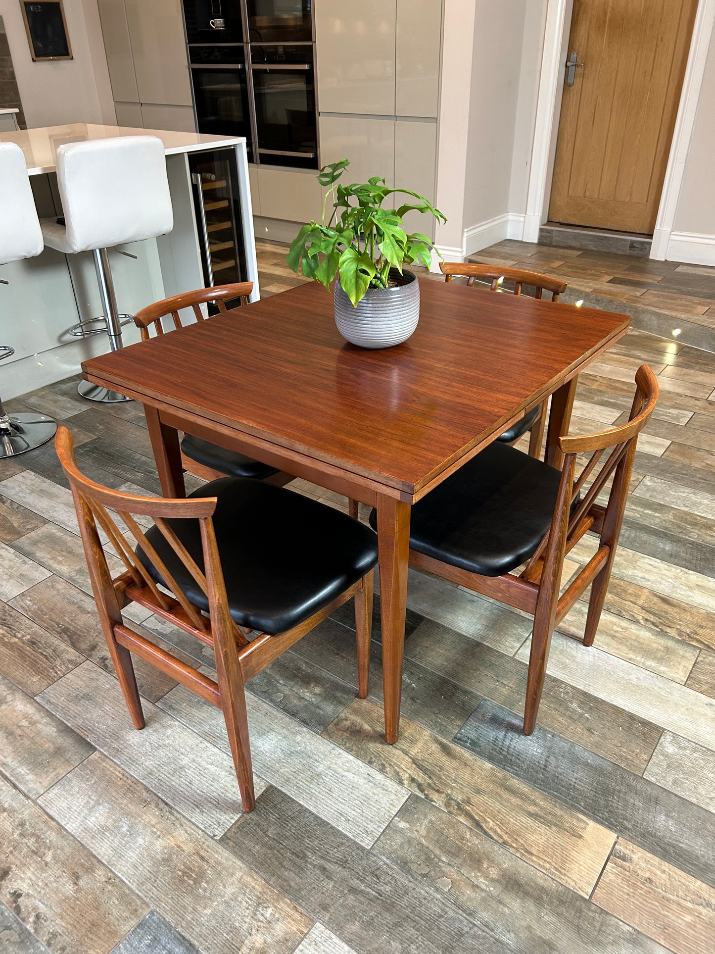 MCM Teak table and 4 chairs Elliots of Newbury