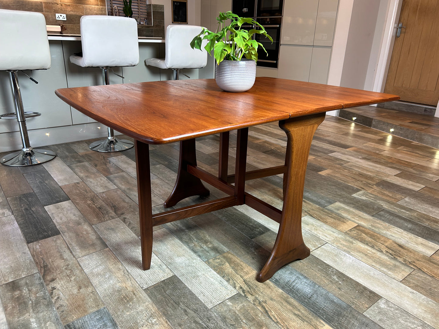 G Plan Brasilia MCM Folding Table and 4 chairs