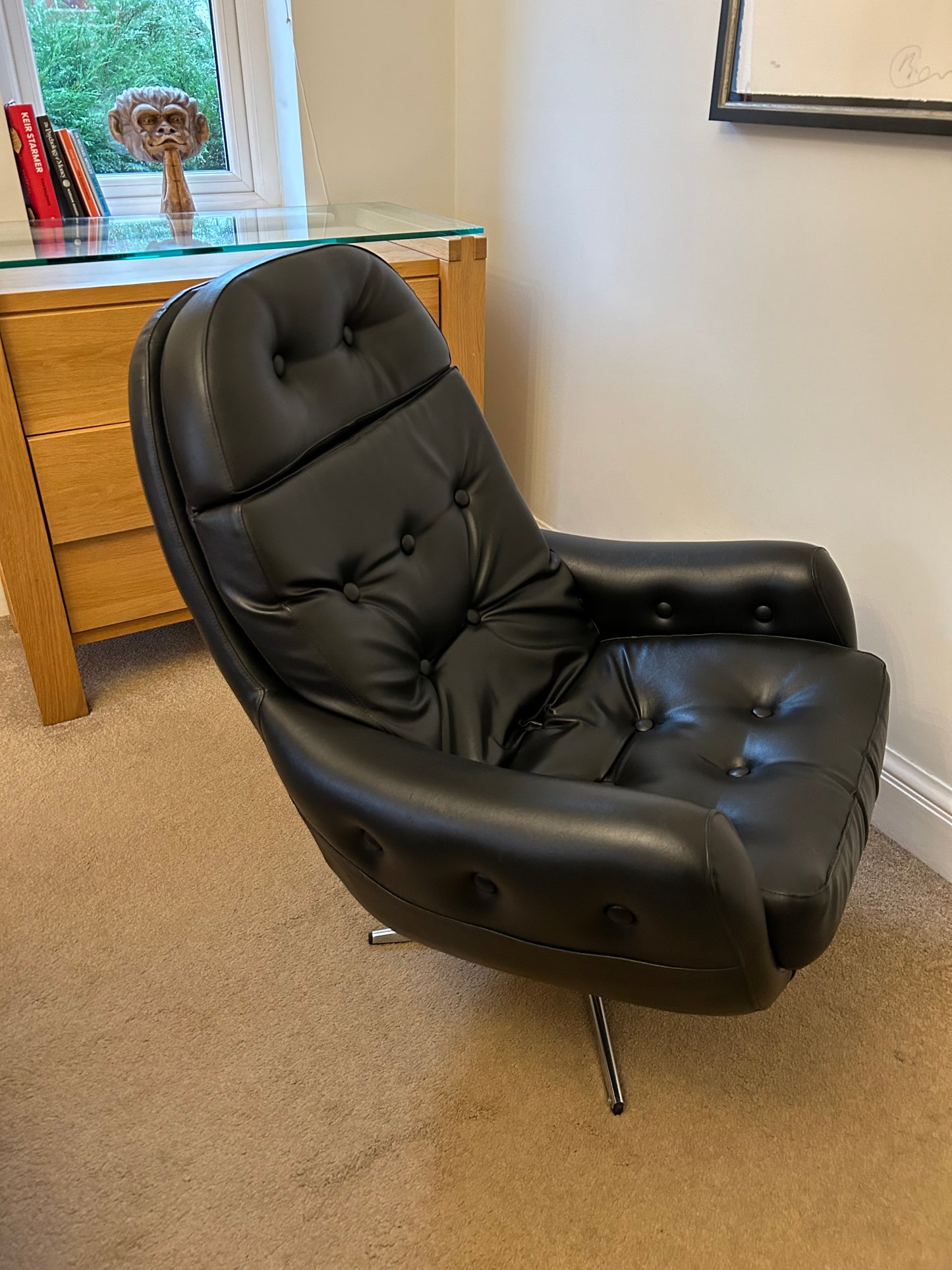 Vintage Black Egg Chair