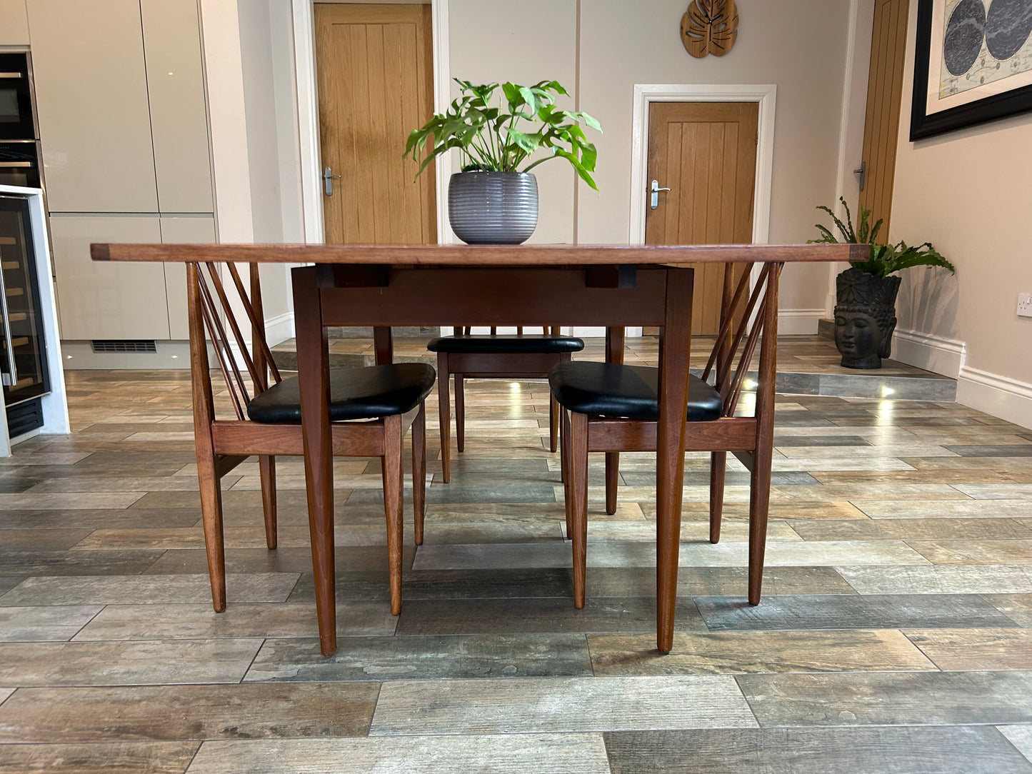 MCM Teak table and 4 chairs Elliots of Newbury