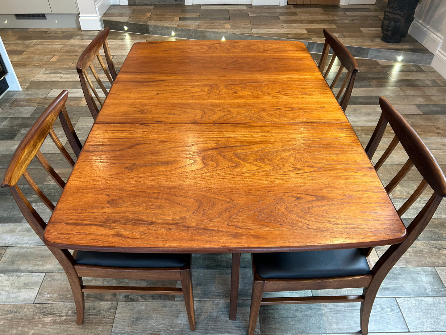 G Plan Brasilia MCM Folding Table and 4 chairs