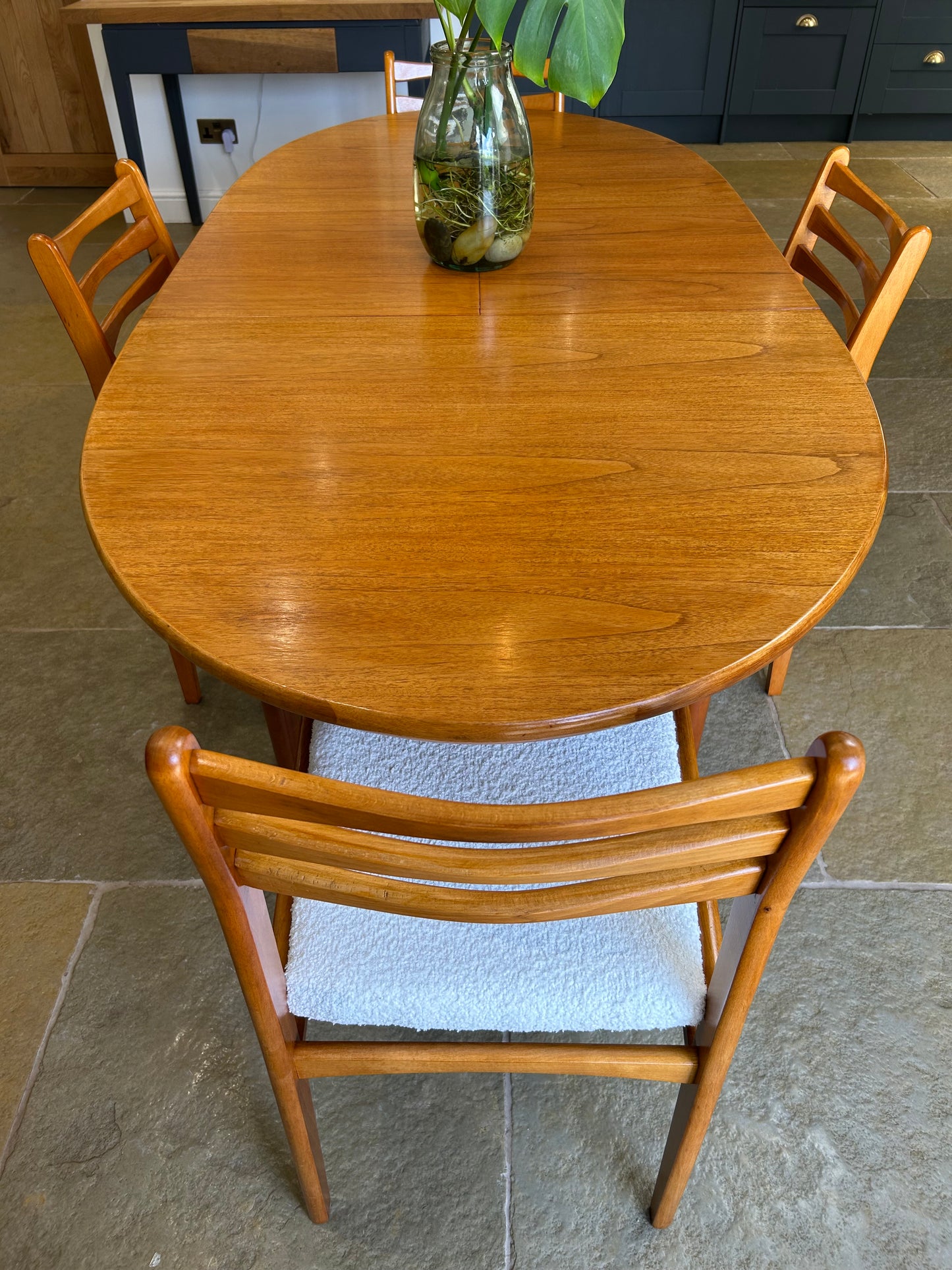 Mid Century Teak extending table and 4 Vintage chairs