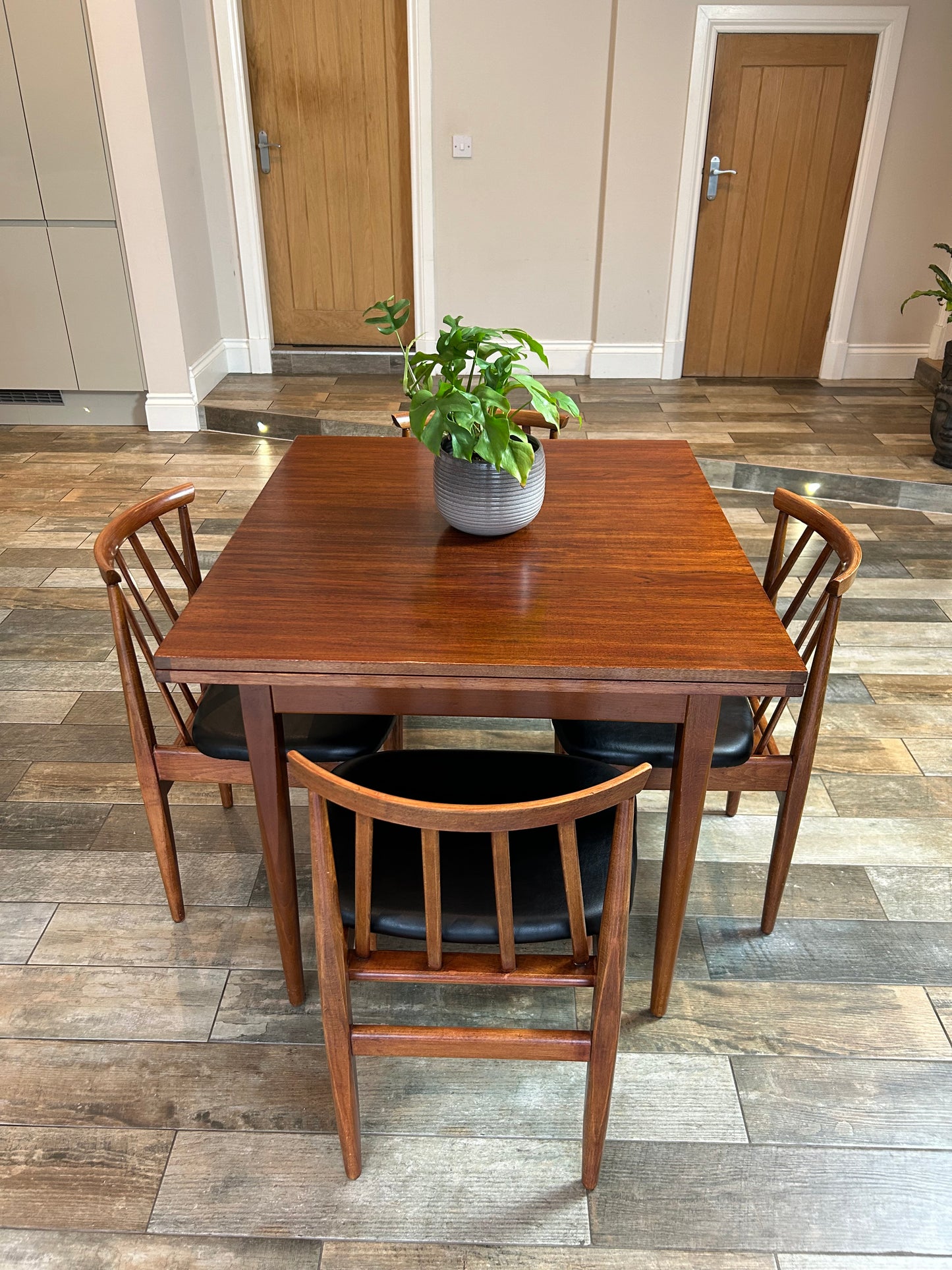 MCM Teak table and 4 chairs Elliots of Newbury