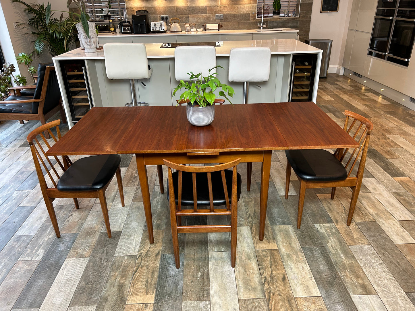 MCM Teak table and 4 chairs Elliots of Newbury