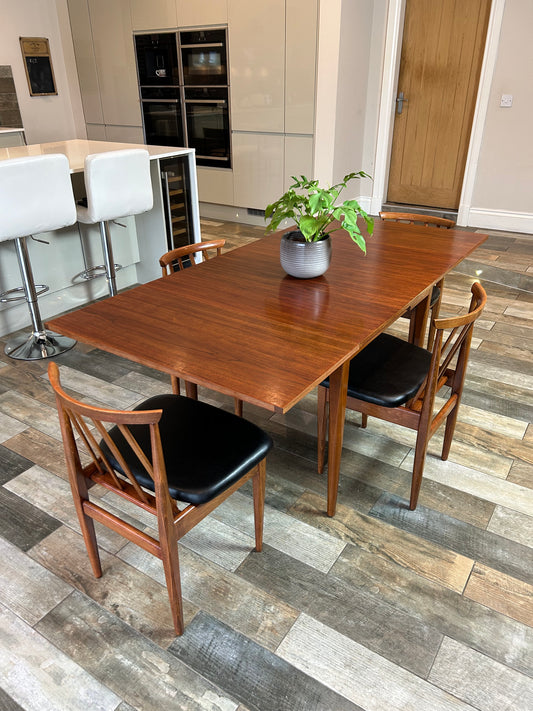 MCM Teak table and 4 chairs Elliots of Newbury