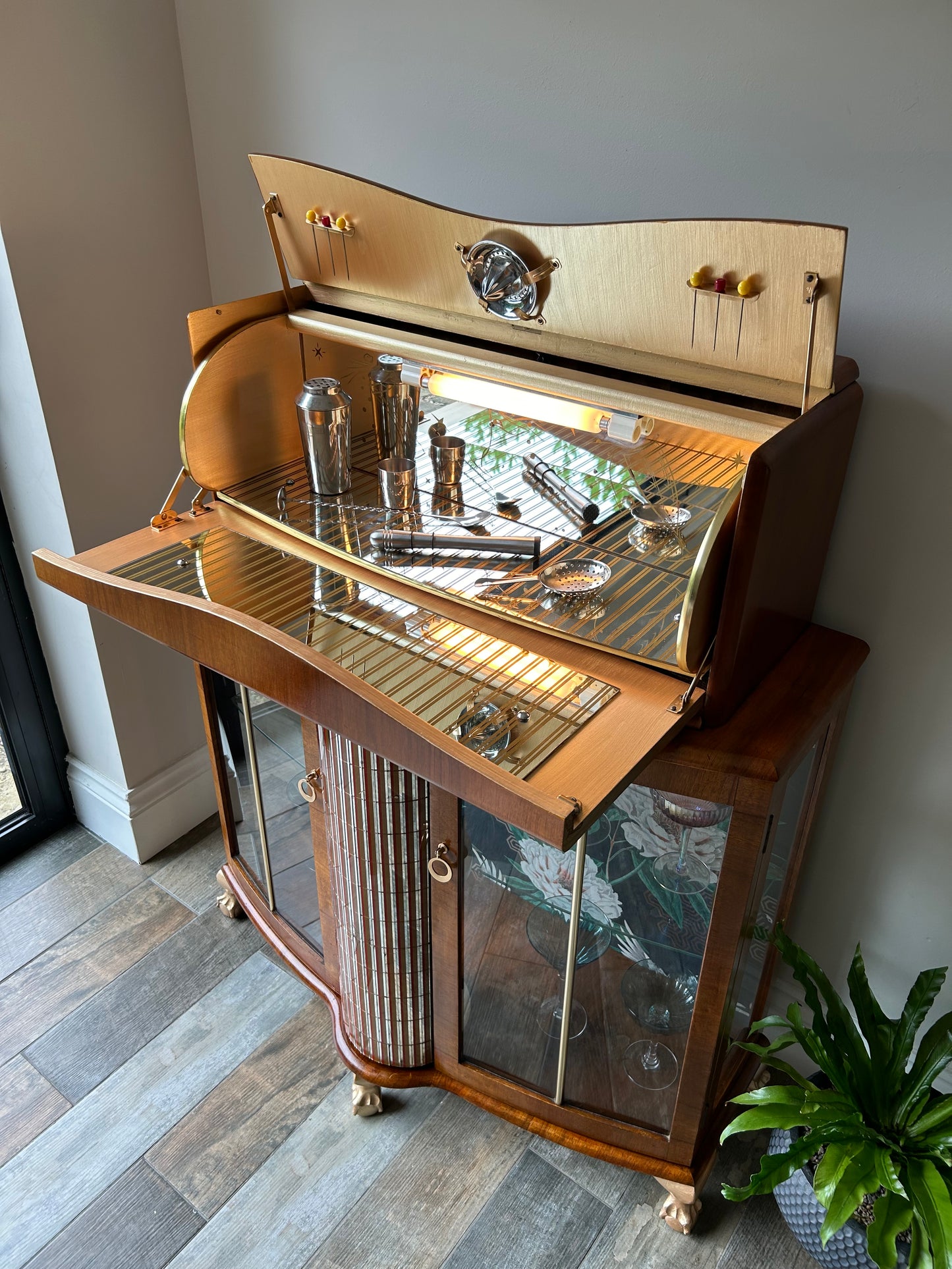 Art Deco Cocktail Cabinet Vintage