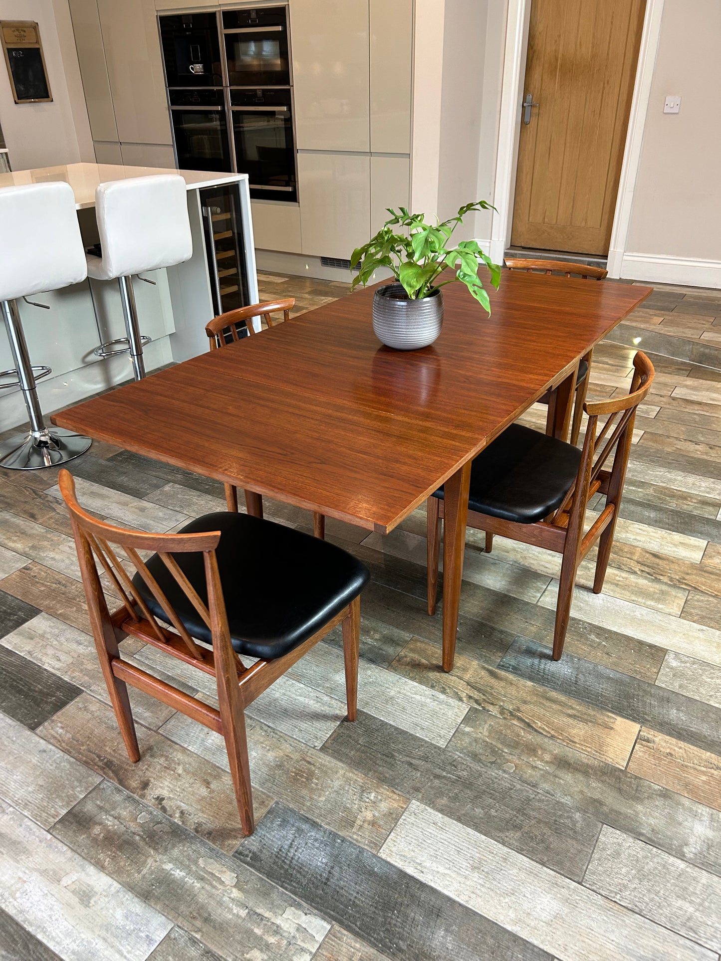 MCM Teak table and 4 chairs Elliots of Newbury
