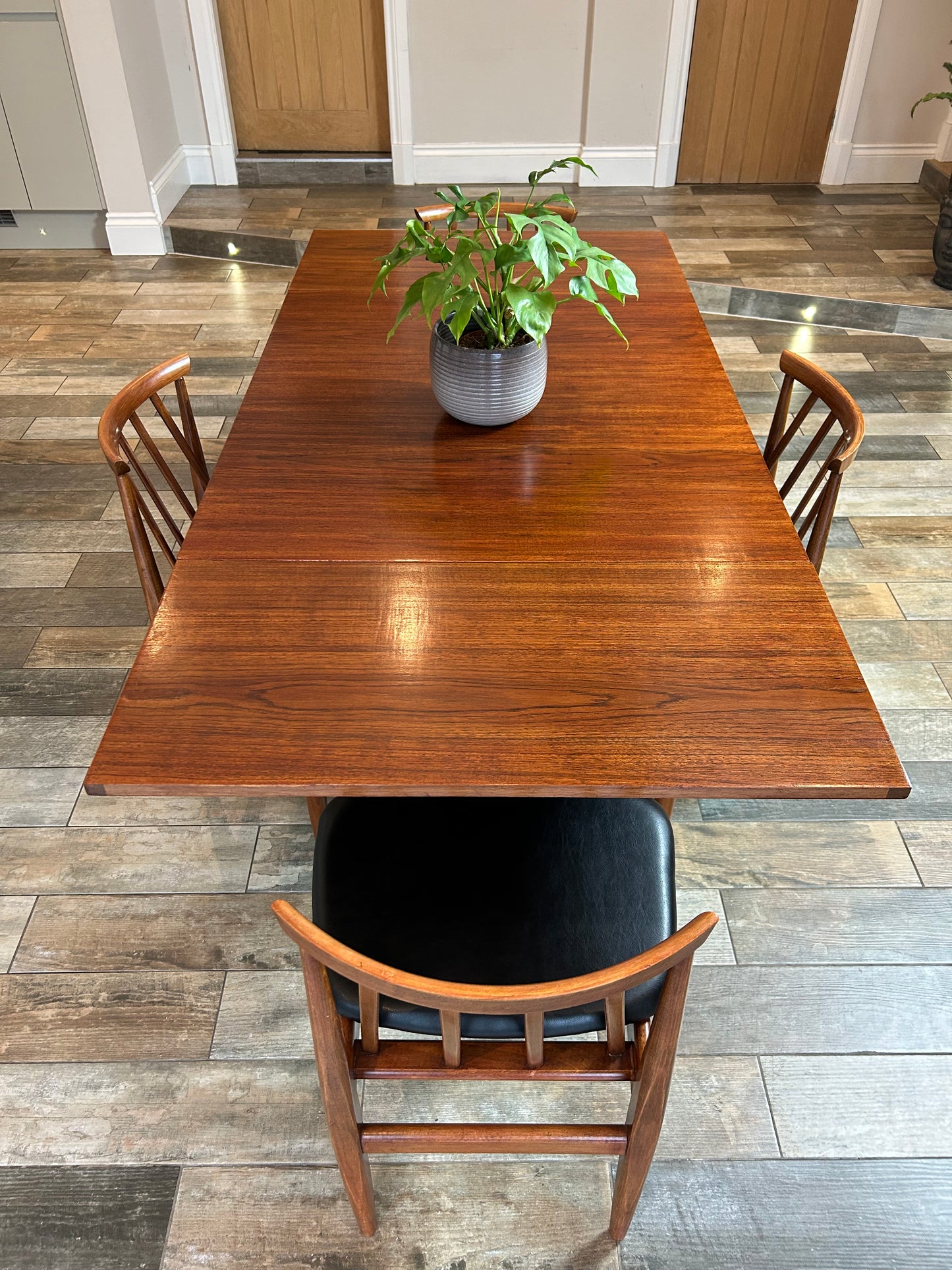 MCM Teak table and 4 chairs Elliots of Newbury