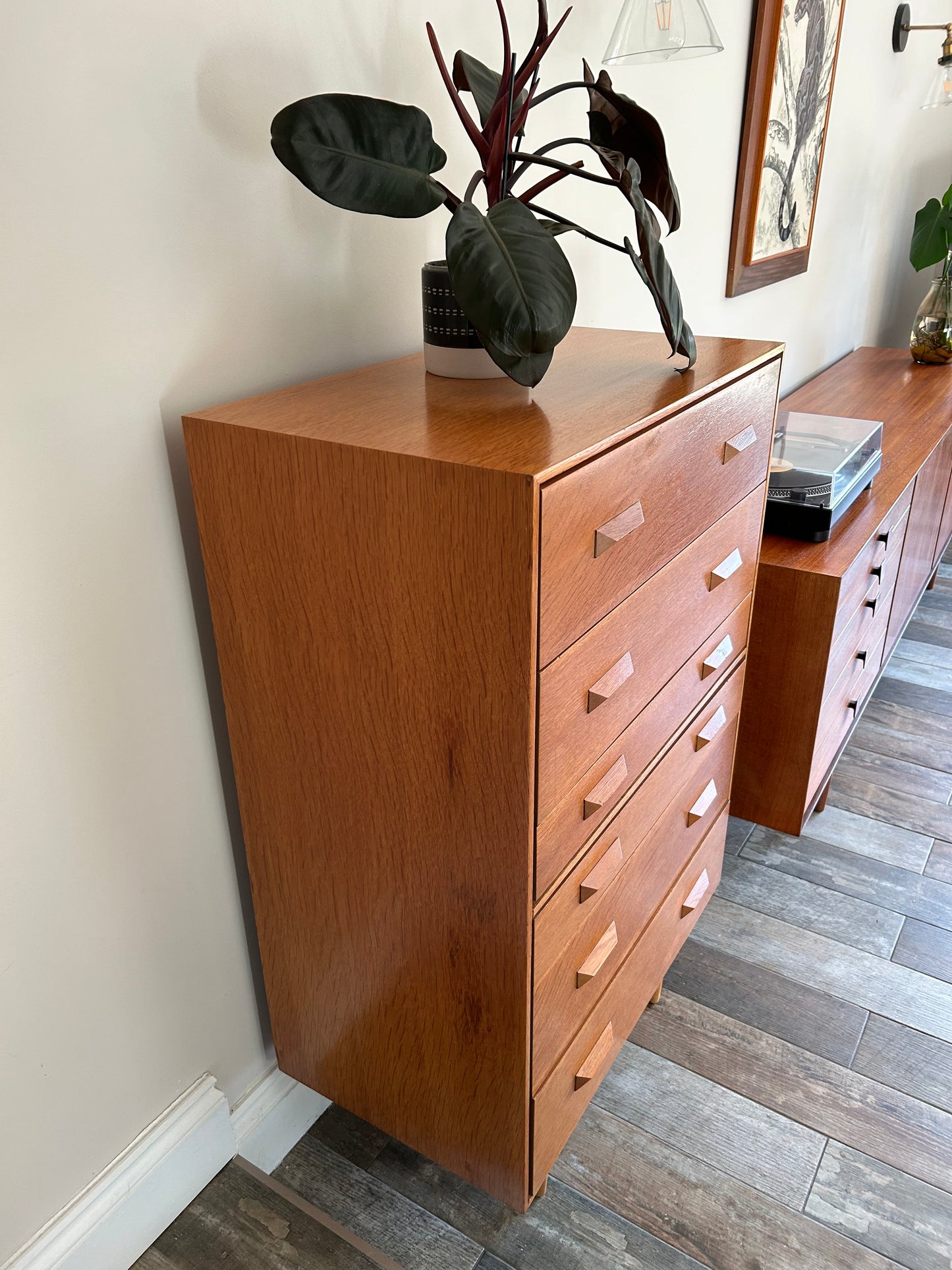 Stag Teak MC chest of drawers