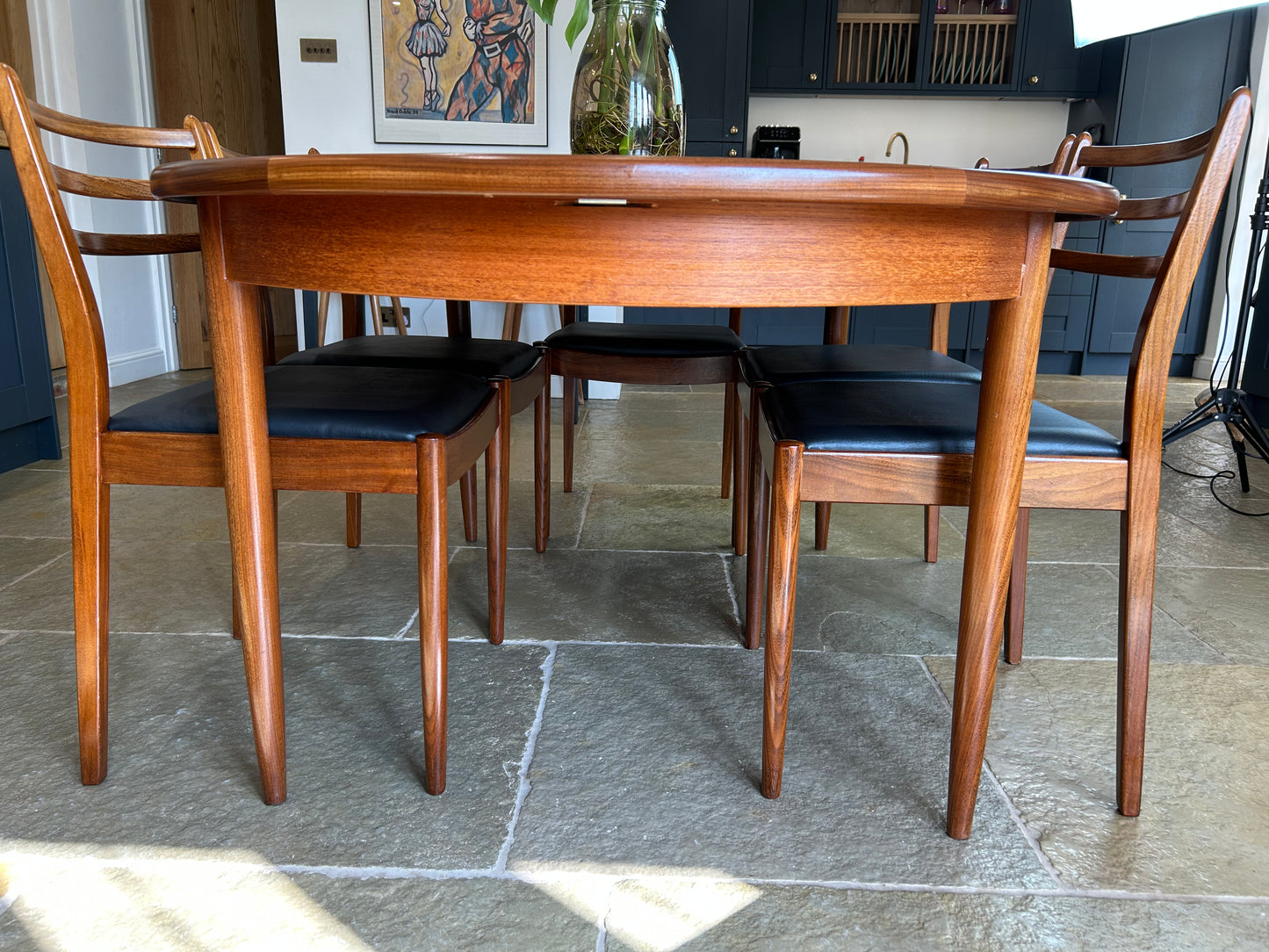 G Plan Fresco Vintage extending dining table and 6 chairs