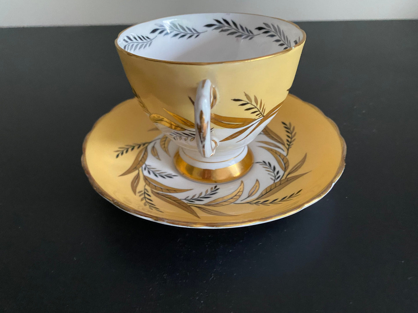 Tuscan fine bone china guilded cup & saucer