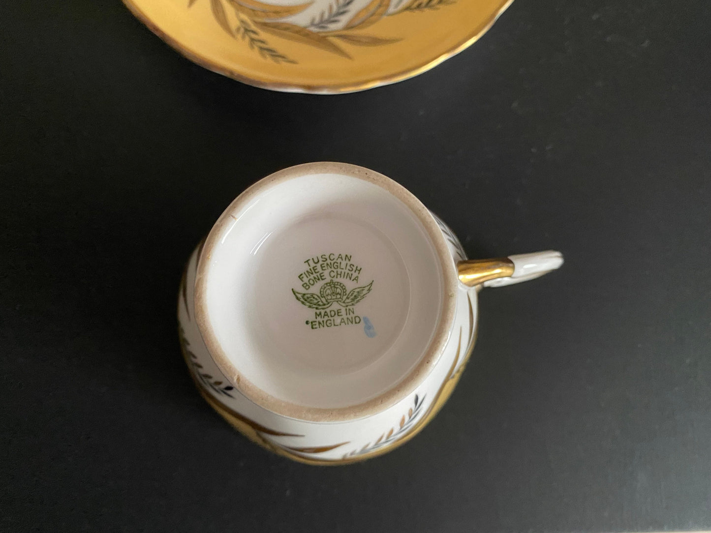 Tuscan fine bone china guilded cup & saucer