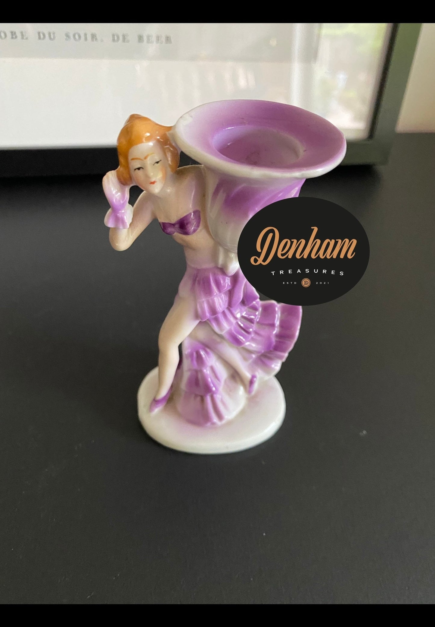 Art Deco vintage dancer candle stick