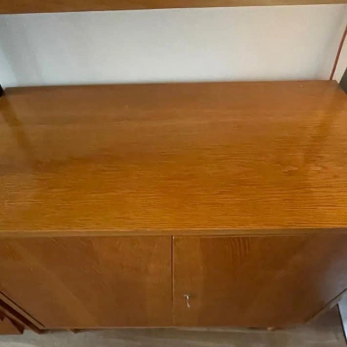 Modular Shelving Wall Unit mid century Czech 1970s