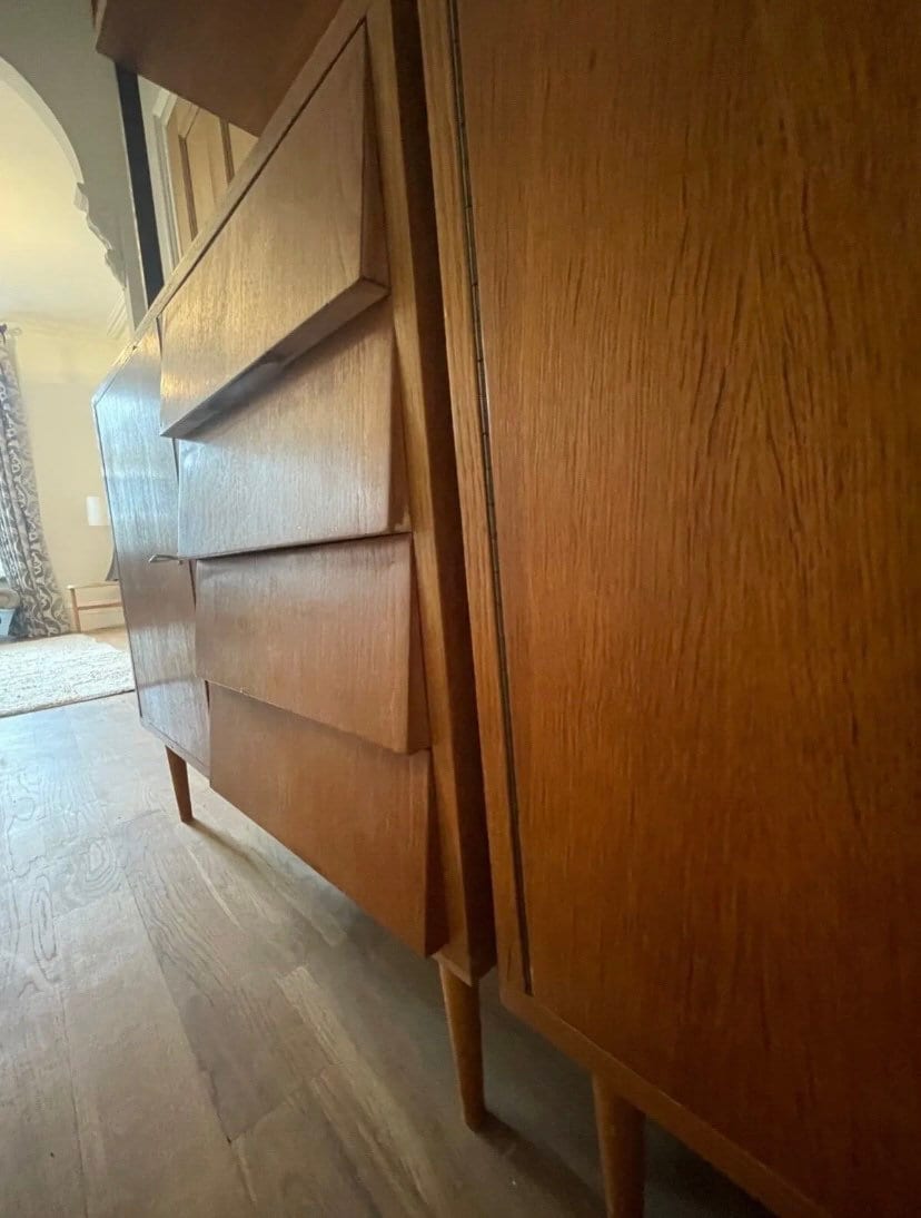 Modular Shelving Wall Unit mid century Czech 1970s