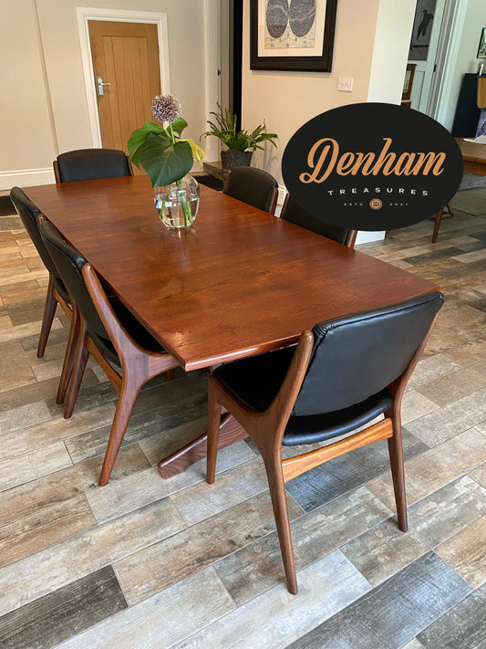 Vintage Vanson MCM dining table & 6 chairs