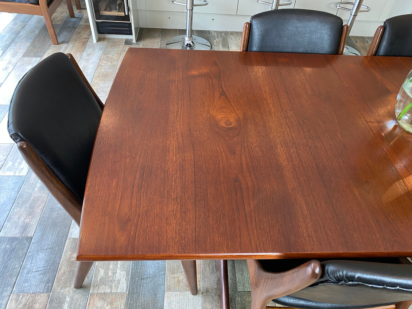 Vintage Vanson MCM dining table & 6 chairs