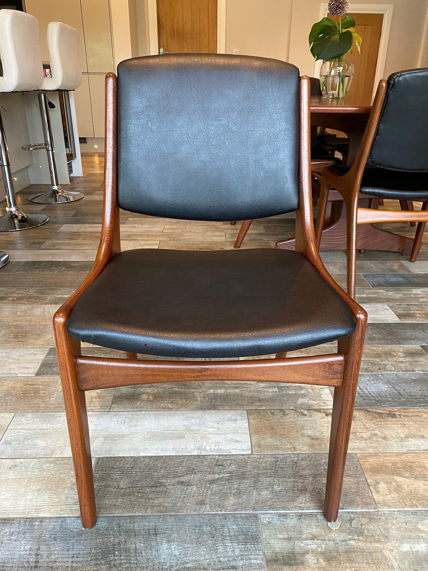 Vintage Vanson MCM dining table & 6 chairs